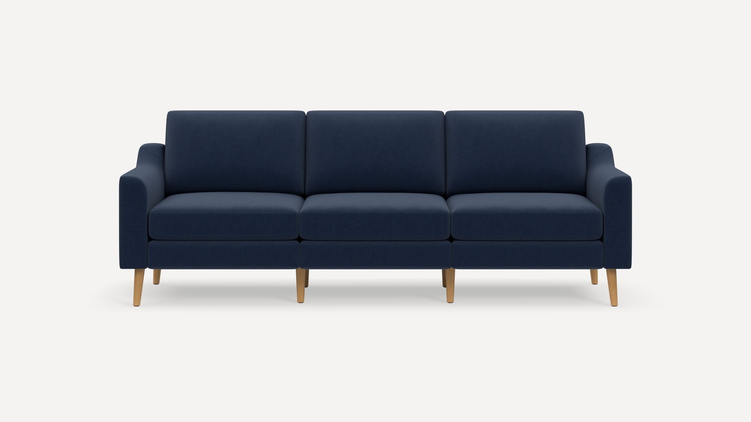 Nomad Sofa - Navy Blue - Performance Flatweave / Oak - Wood / Slope - Image 0