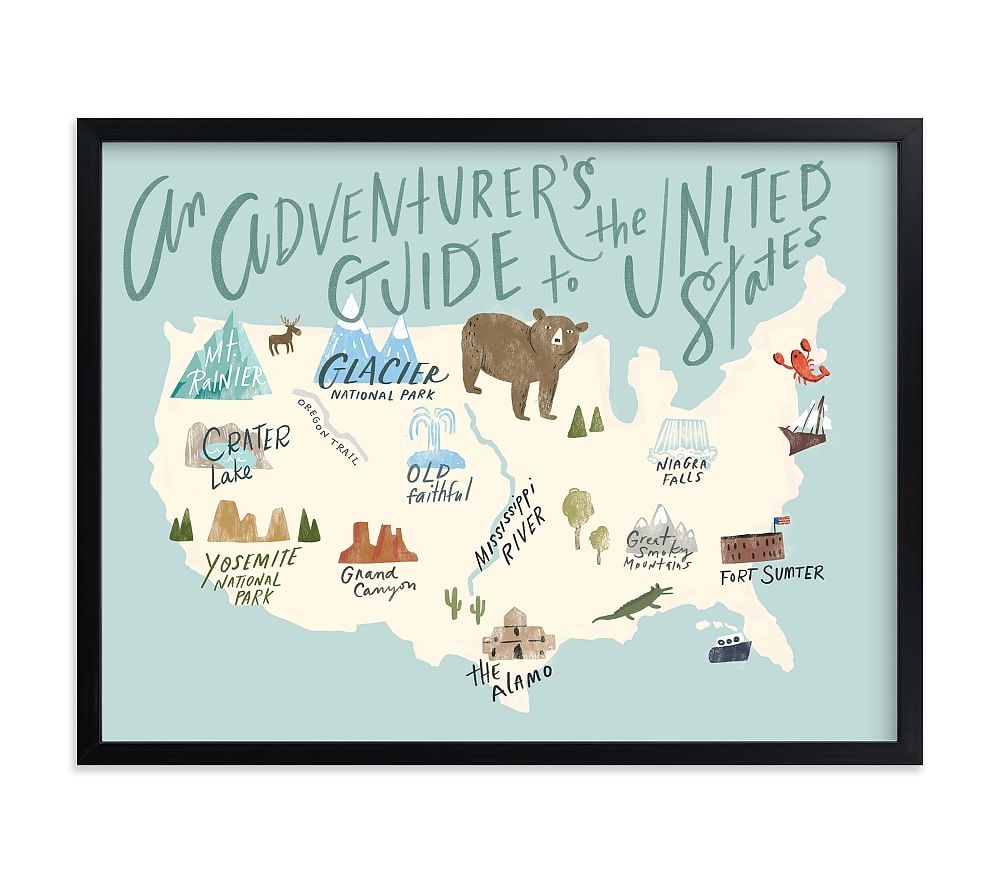 Minted(R) Adventurer's Guide Wall Art by Hannah Williams, 18x24, Black - Image 0