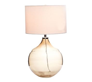 Delray Glass Table Lamp, Large, White - Image 0