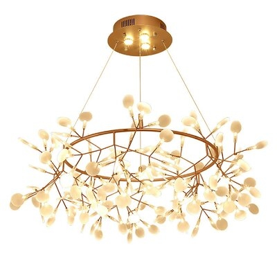 Modern Romantic Chandelier LED Pendant Lamp Living Room Ceiling Light Fixture - Image 0