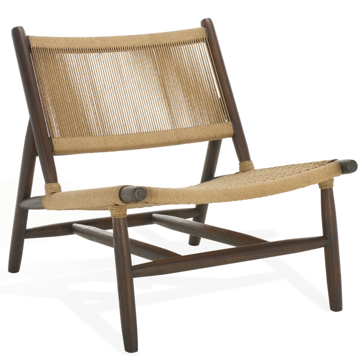 Chyanne Woven Accent Chair - Walnut / Natural - Image 9