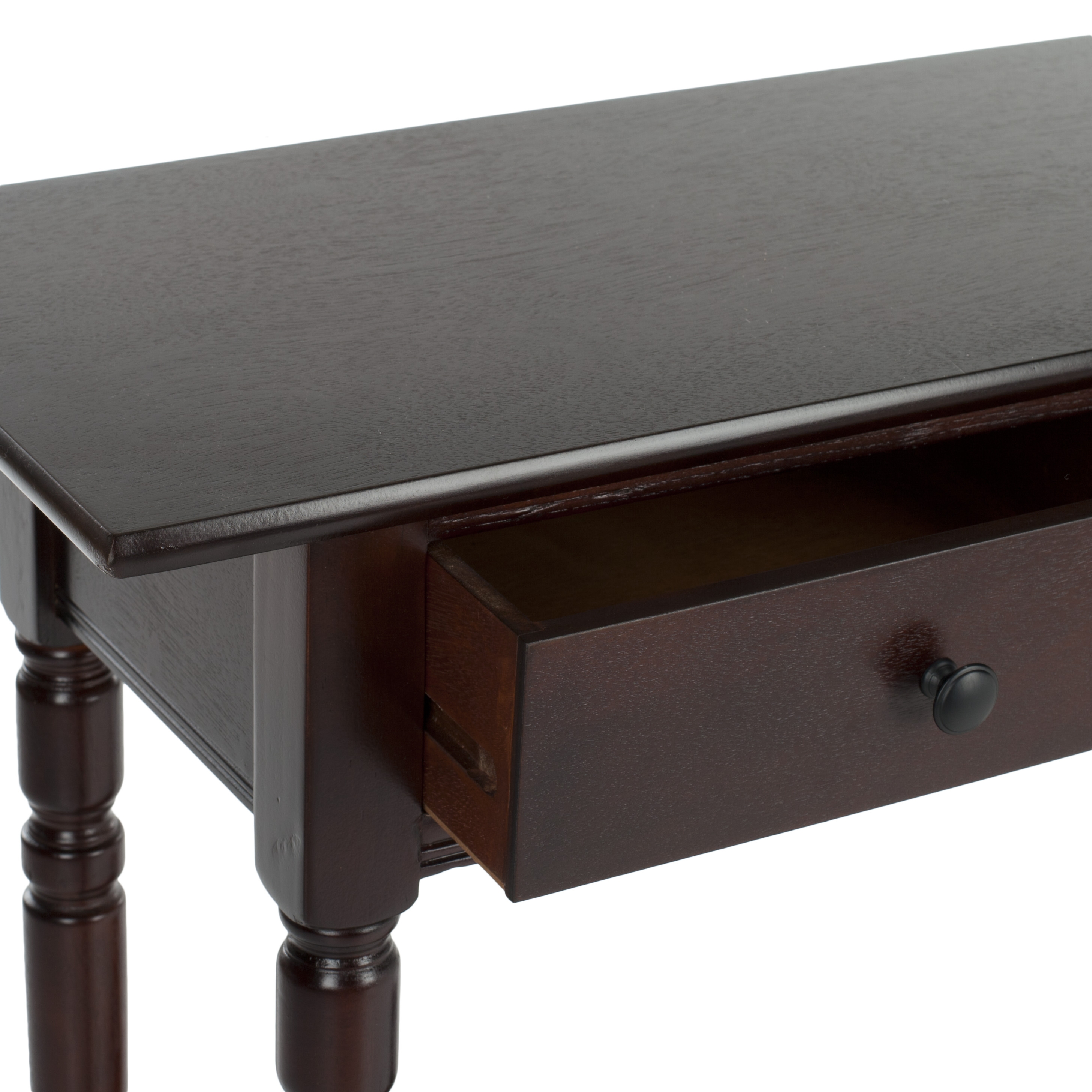 Rosemary 2 Drawer Console - Dark Cherry - Safavieh - Image 1