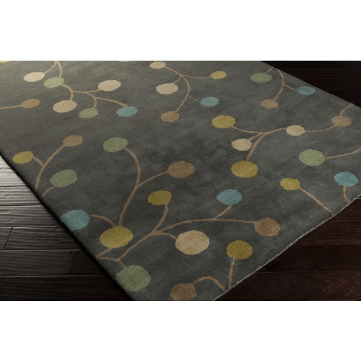 Athena Black Indoor 12' x 15' Handmade Rug - Image 2