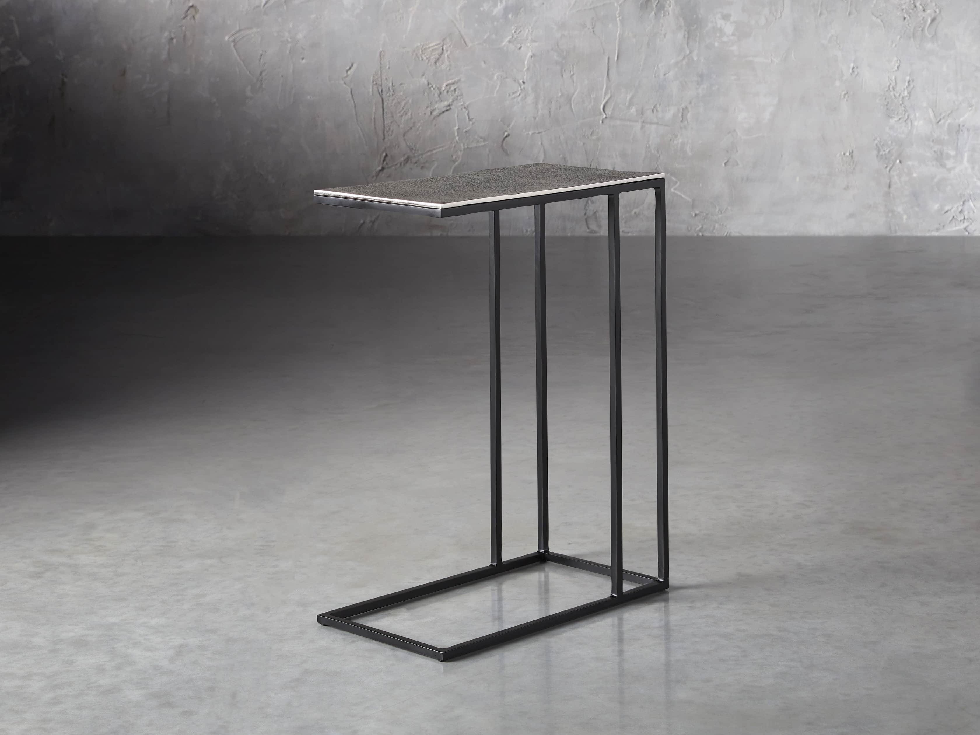 Soma C Table in Metal Silver /24" - Image 0