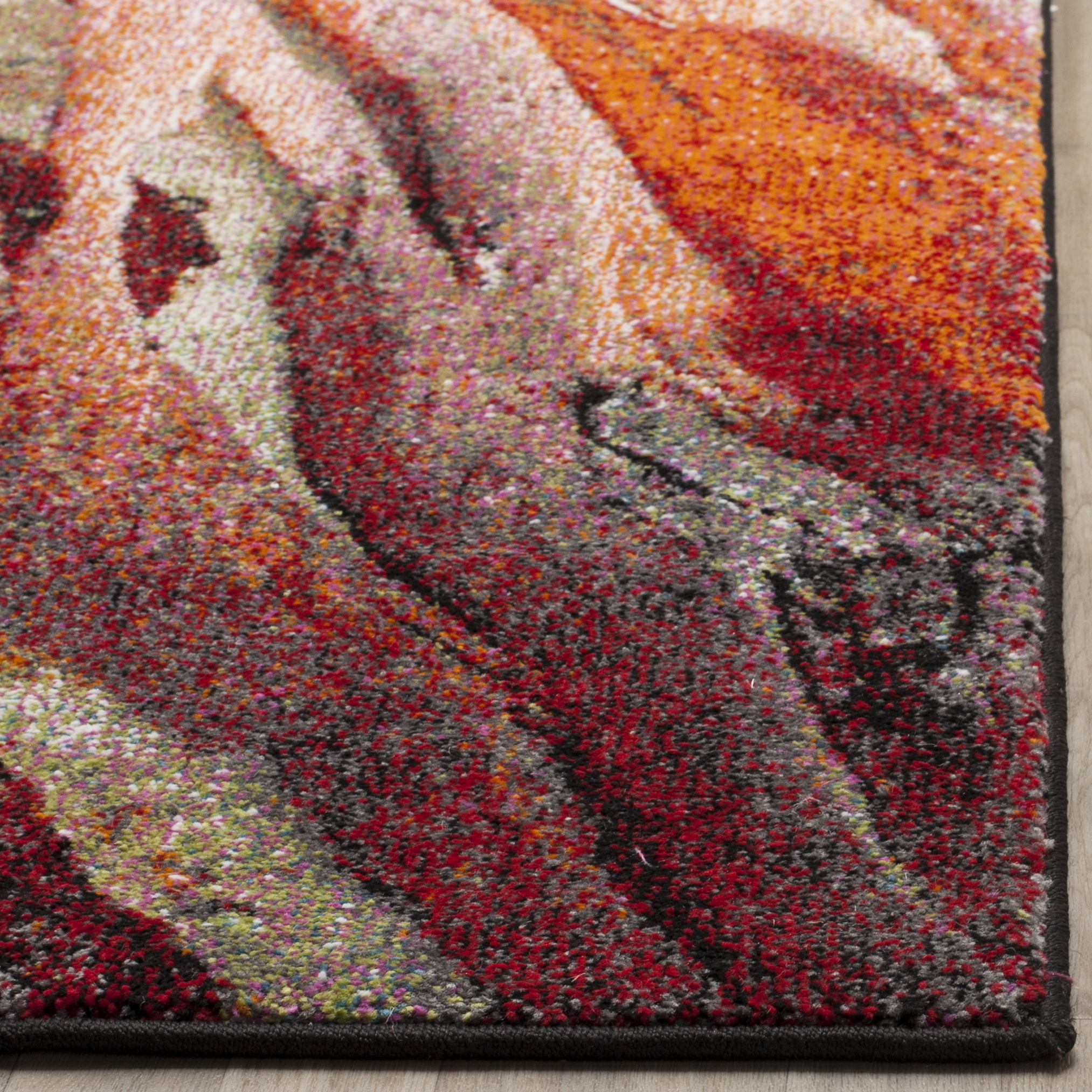 Arlo Home Woven Area Rug, GLA126A, Red/Multi,  8' X 10' - Image 2