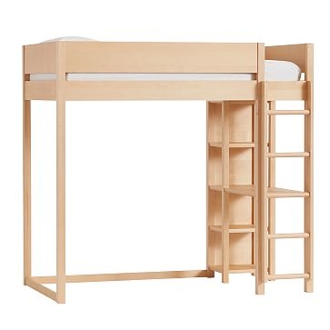 Nash Loft Bed with Desk, Twin, Natural, WE Kids - Image 0