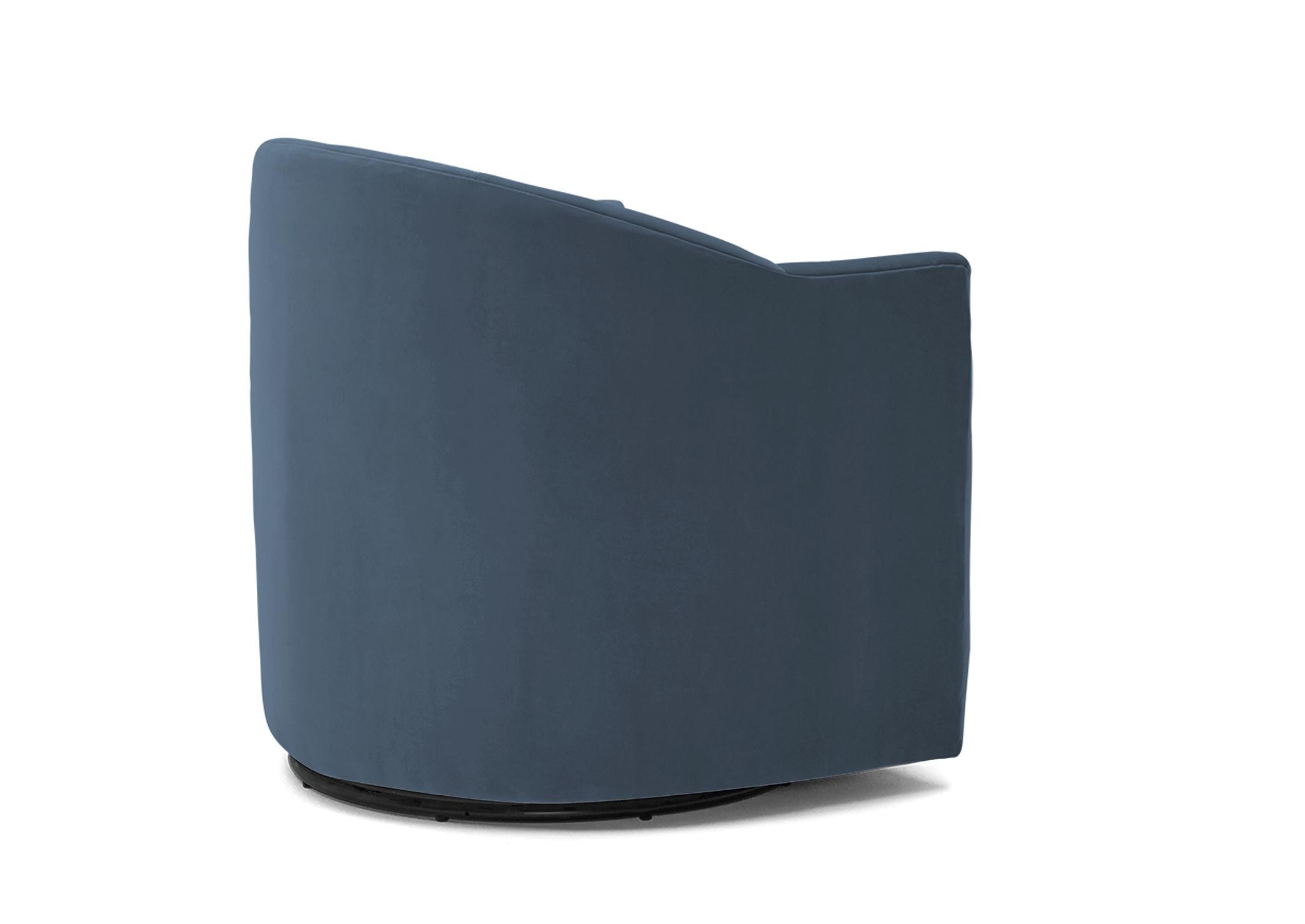 Jolie Swivel Chair, Milo French Blue - Image 1
