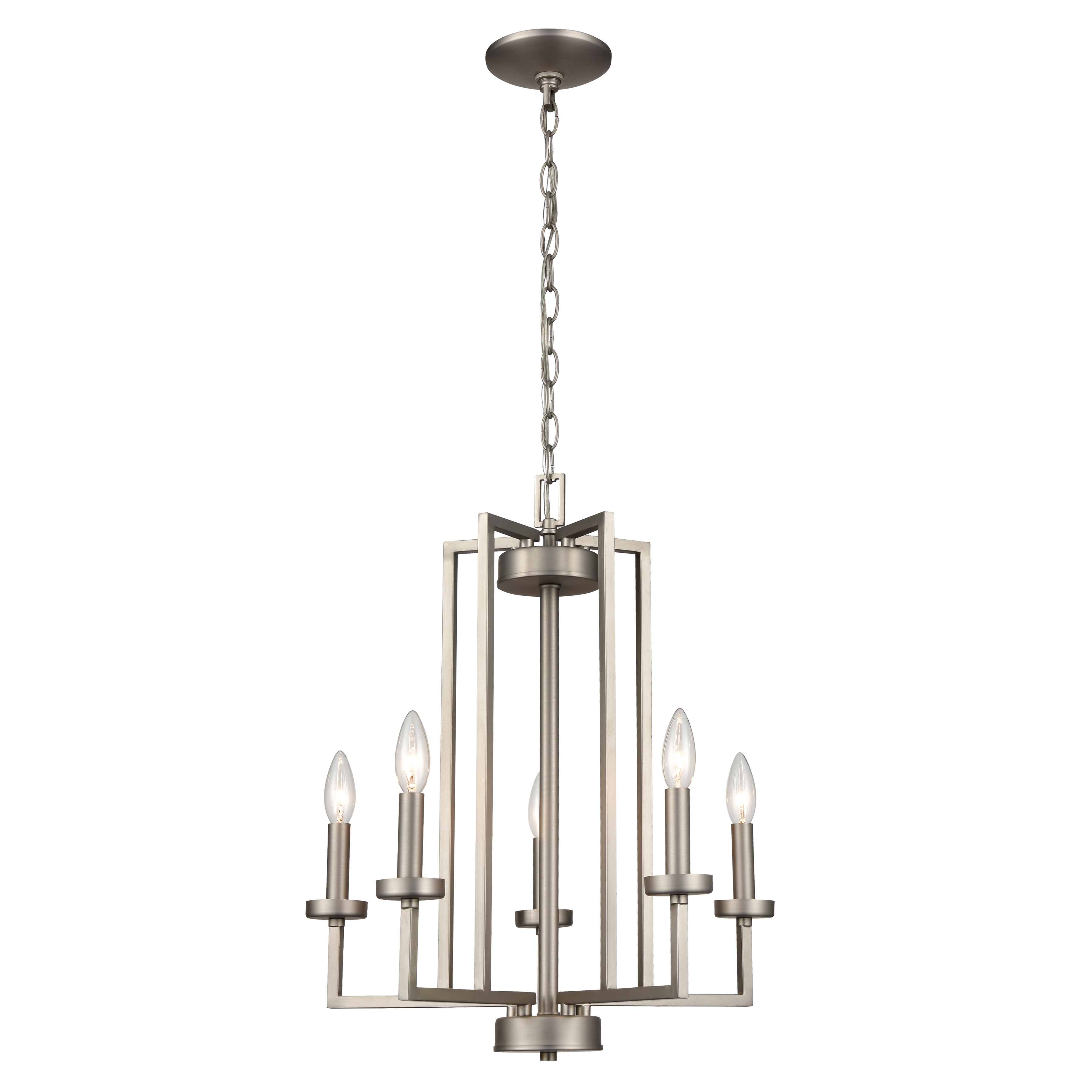 West End 20'' Wide 6-Light Chandelier - Brushed Nickel - Image 0