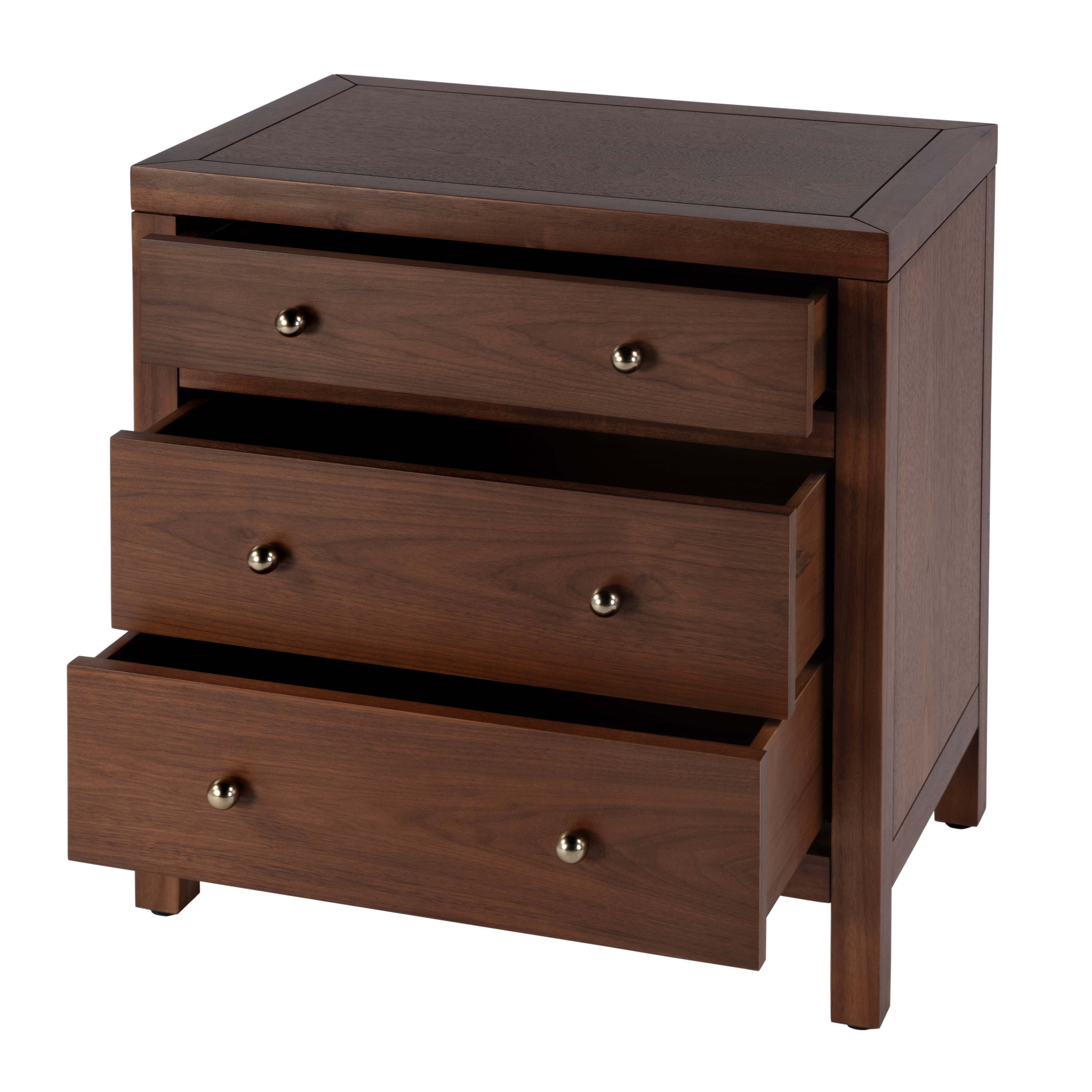 Nora Walnut Nightstand - Image 3