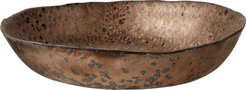 Damascene Bronze Metallic Serving Bowl - Image 4