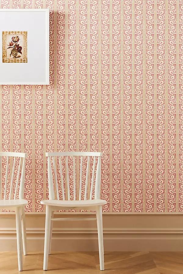 Bibury Striped Floral Wallpaper - Image 0