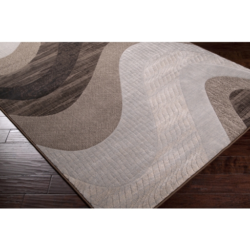 Sterling Black Indoor 1'10" x 2'11" Machine Woven Rug - Image 0