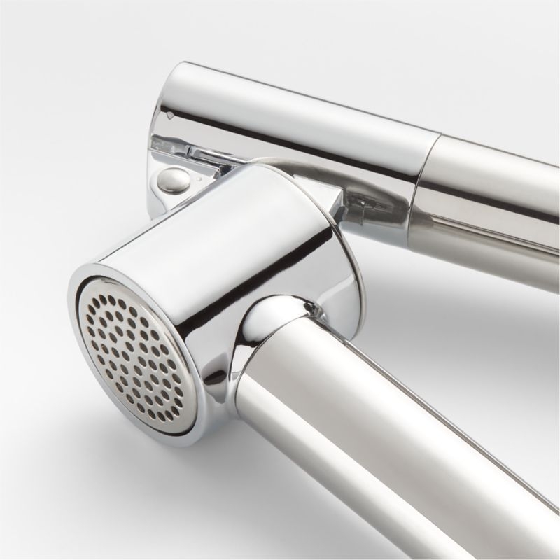 Crate & Barrel Stainless Steel Garlic Press - Image 2