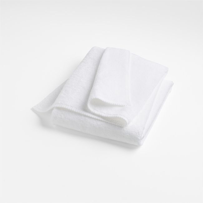 Quick-Dry White Organic Cotton Bath Towel - Image 0