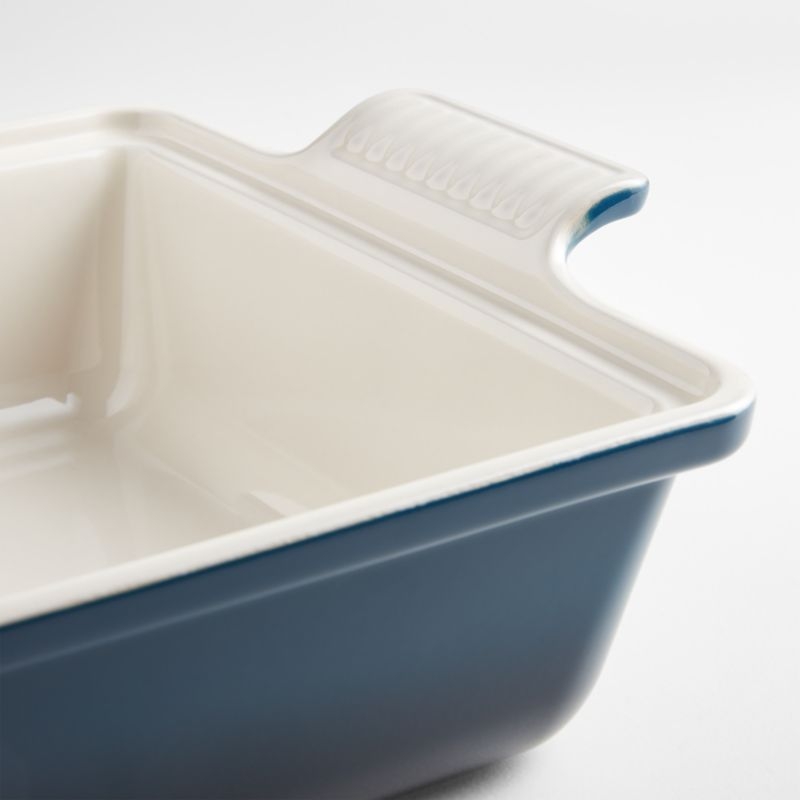 Le Creuset ® Heritage 4-Qt. Nuit Ceramic Rectangular Baking Dish with Lid - Image 4