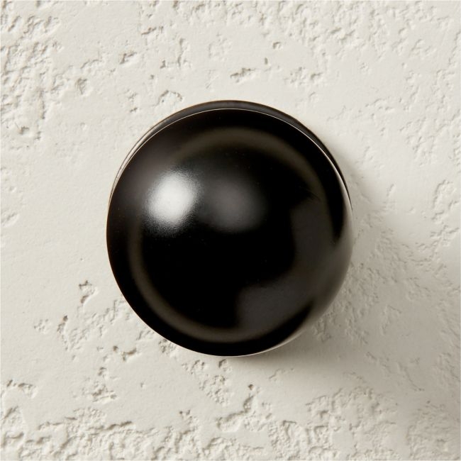 Avery 1.25" Round Matte Black Knob - Image 0