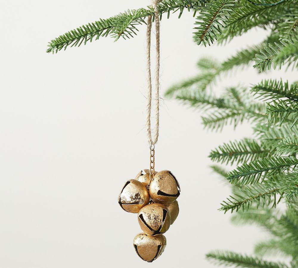 Gold Bell Cluster Ornament, Set of 3 - Image 0
