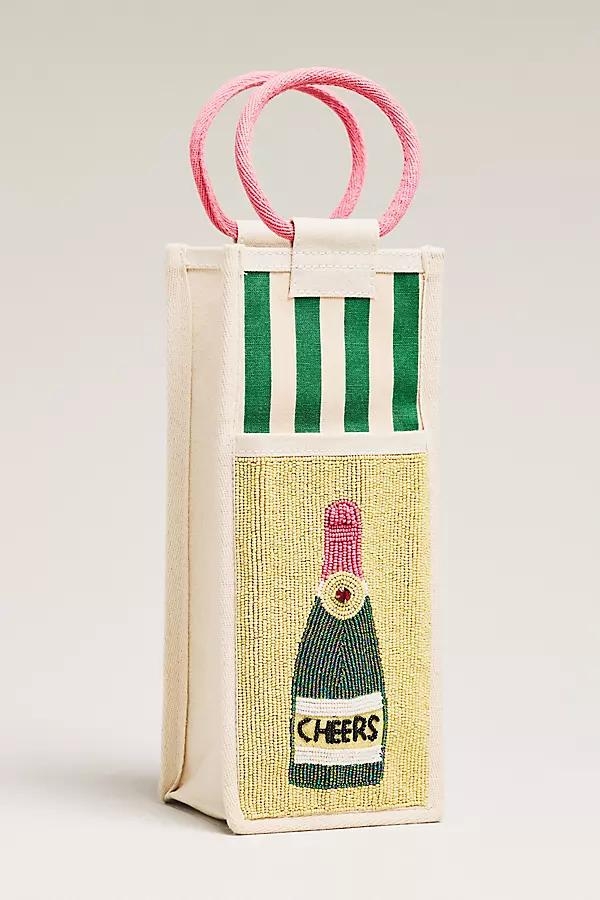 Beaded Wine Holder Tote - Image 0