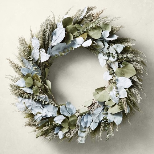 Painted Salal and Eucalyptus Wreath, 30" - Image 0