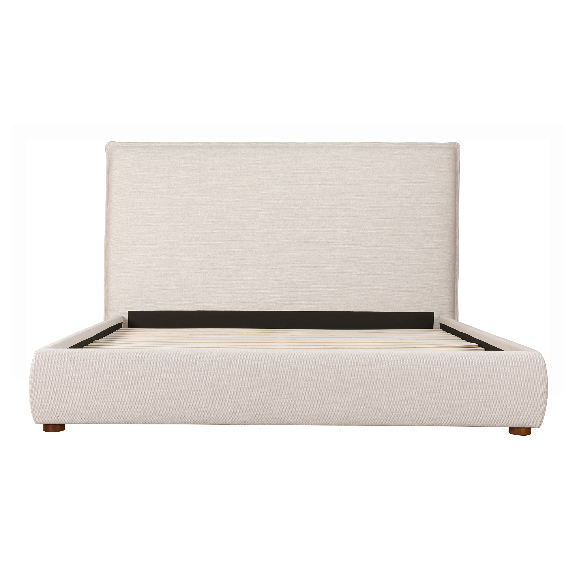 Luzon Queen Bed Tall Headboard Wheat - Image 1