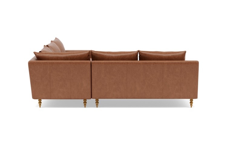Sloan Leather 4-Seat Corner Sectional Sofa - Image 3