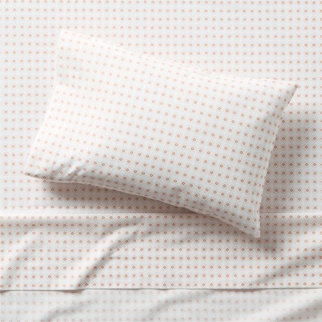 Cozy Cloud Geo Giggles Block Print Organic Cotton Toddler Sheet Set - Image 0