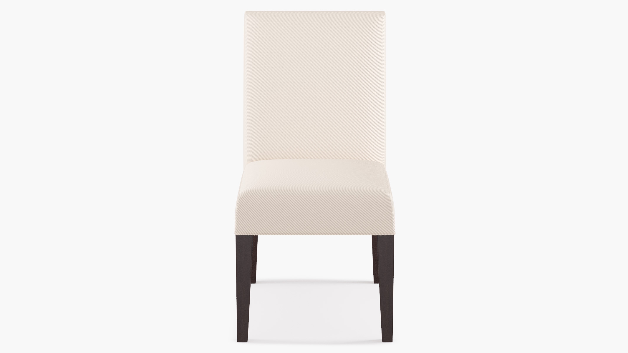 Classic Dining Chair, Natural Twill, Espresso - Image 0