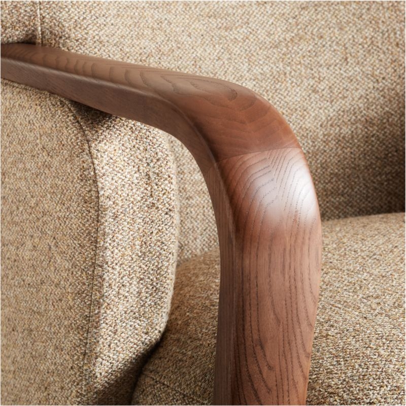 Ambie Walnut Wood Accent Chair by Jake Arnold - Image 6