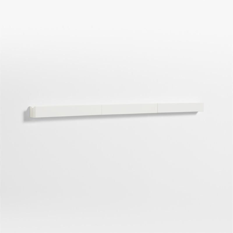 Modern White Wood Kids Gallery Art Rail - Image 1