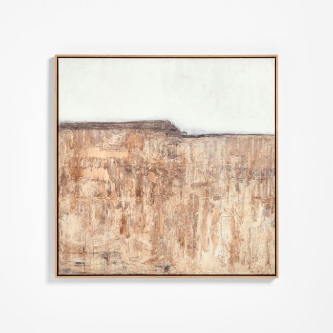 "Petra Falls" by Paul Meyer 40"x40" Framed Wall Art Print - Image 0