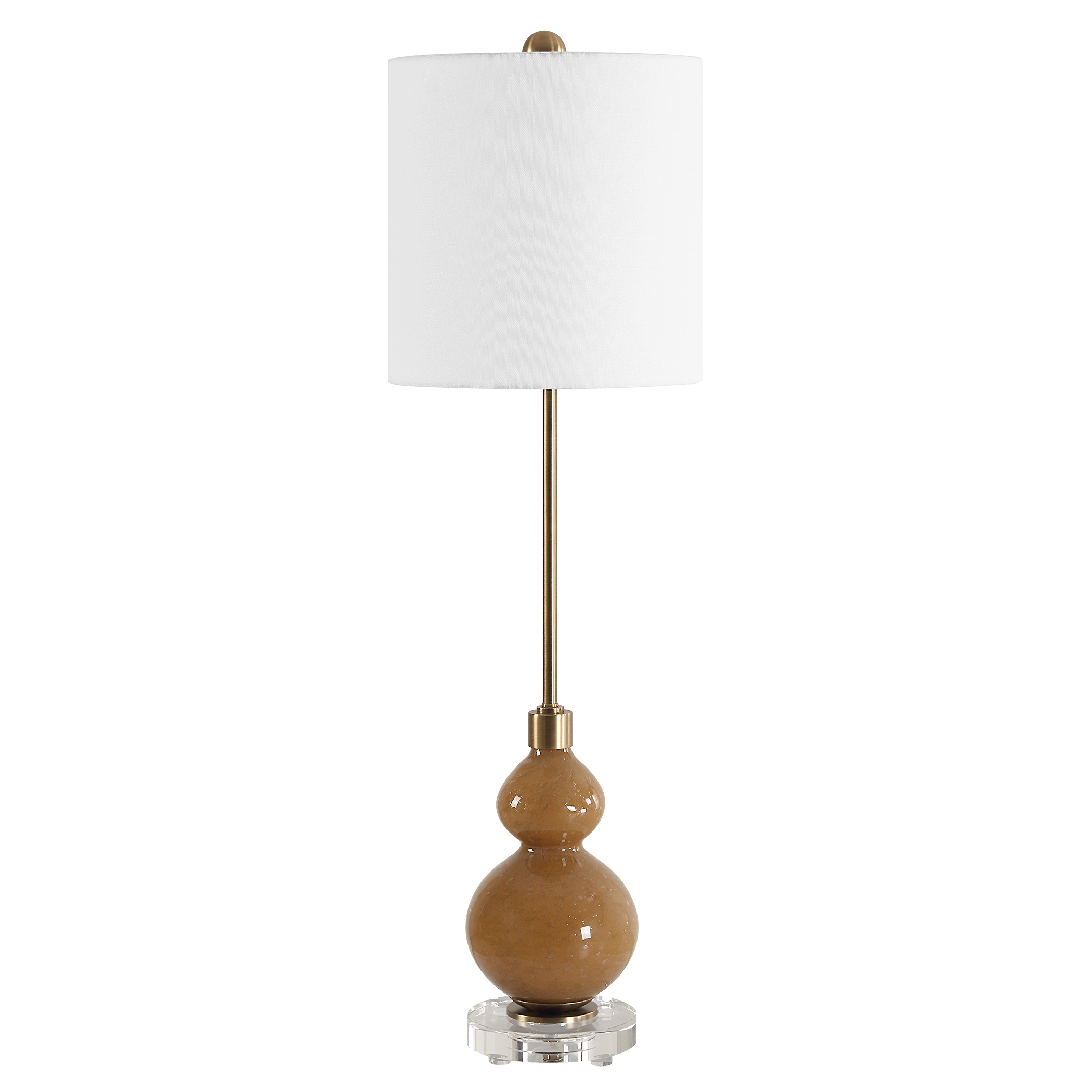 Sienna Caramel Glass Buffet Lamp - Image 4