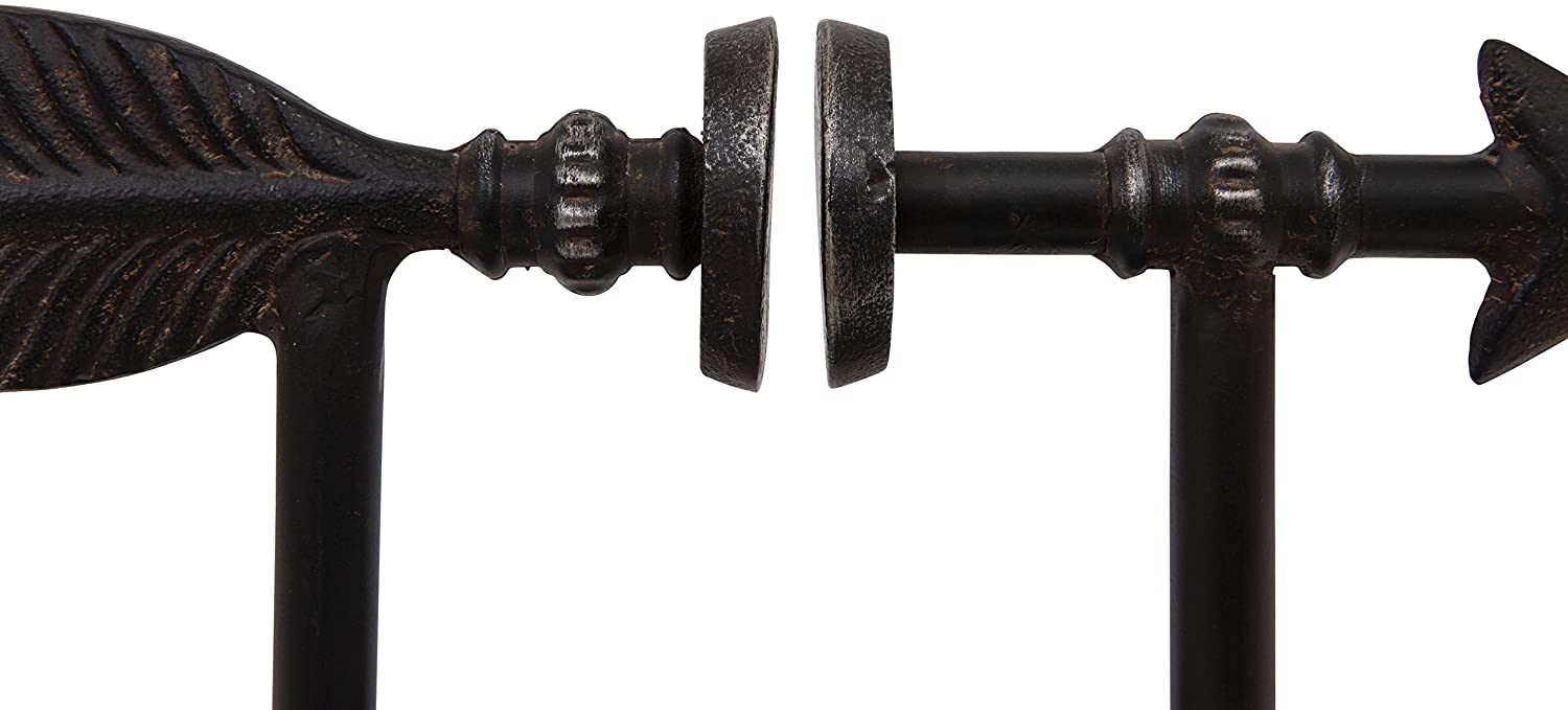 Bronze Arrow Shaped Cast Iron Bookends (Set of 2 Pieces) - Image 7