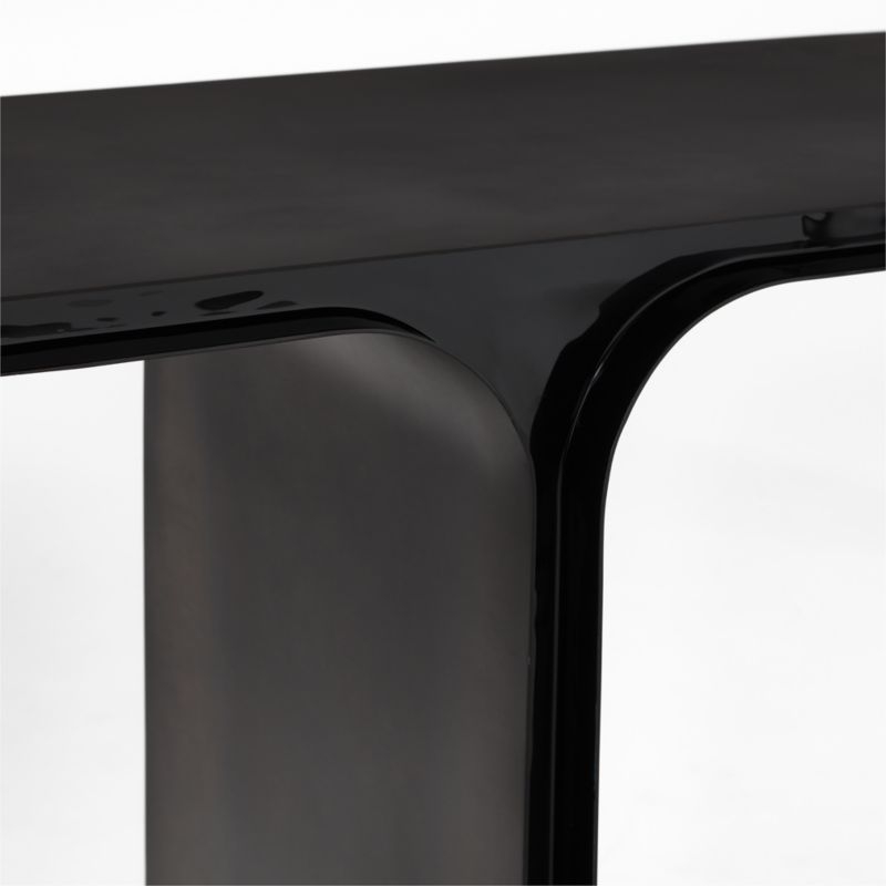 Ipsilon 53" Black Metal Console Table - Image 6