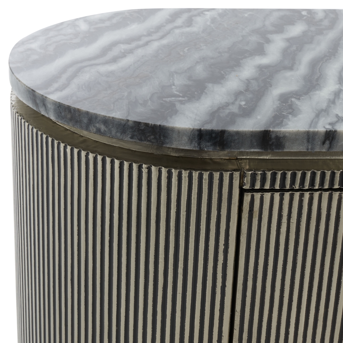 Everlyse Marble Top Sideboard - Silver - Image 3