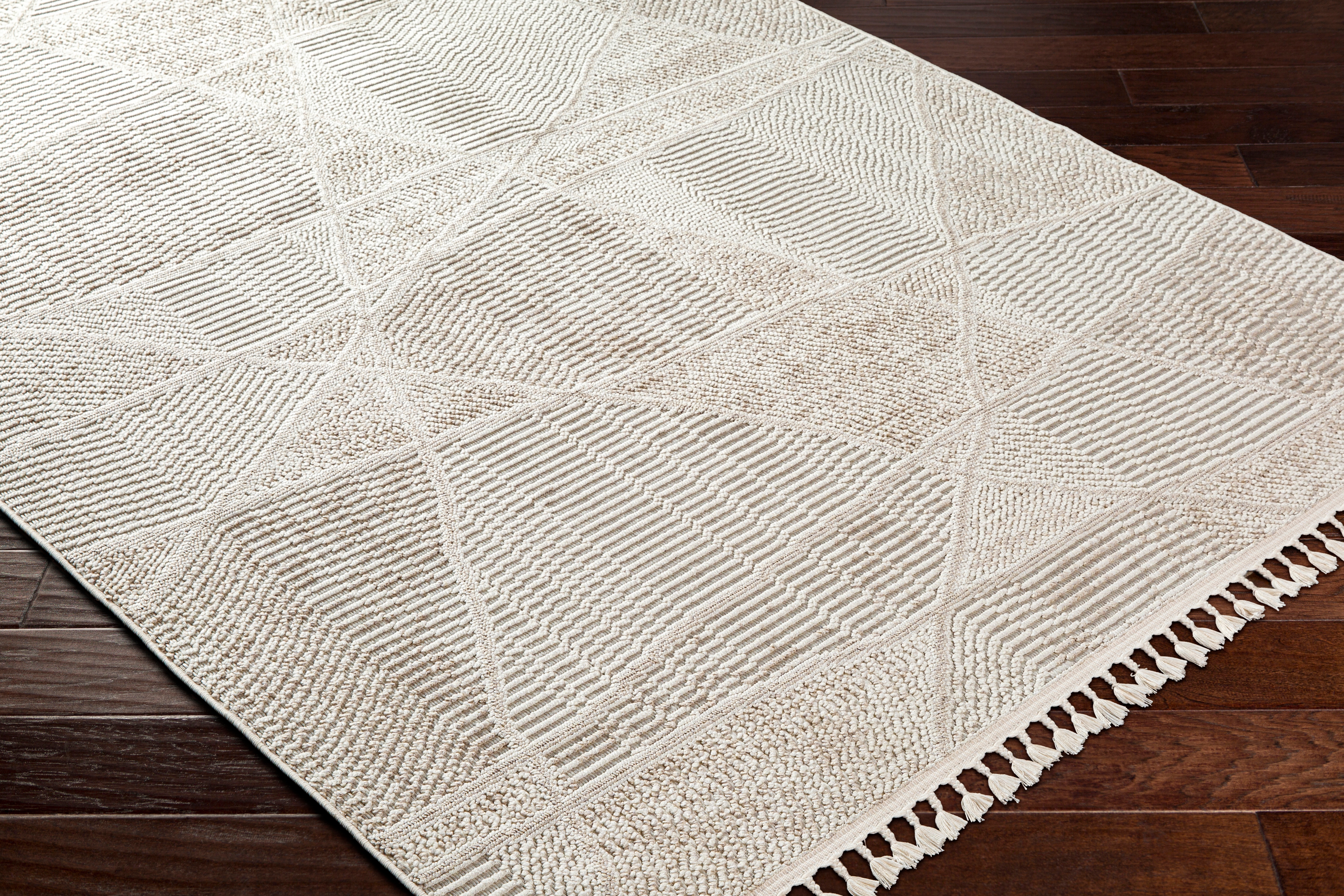 Finland Beige Indoor 9'2" x 12' Machine Woven Rug - Image 4
