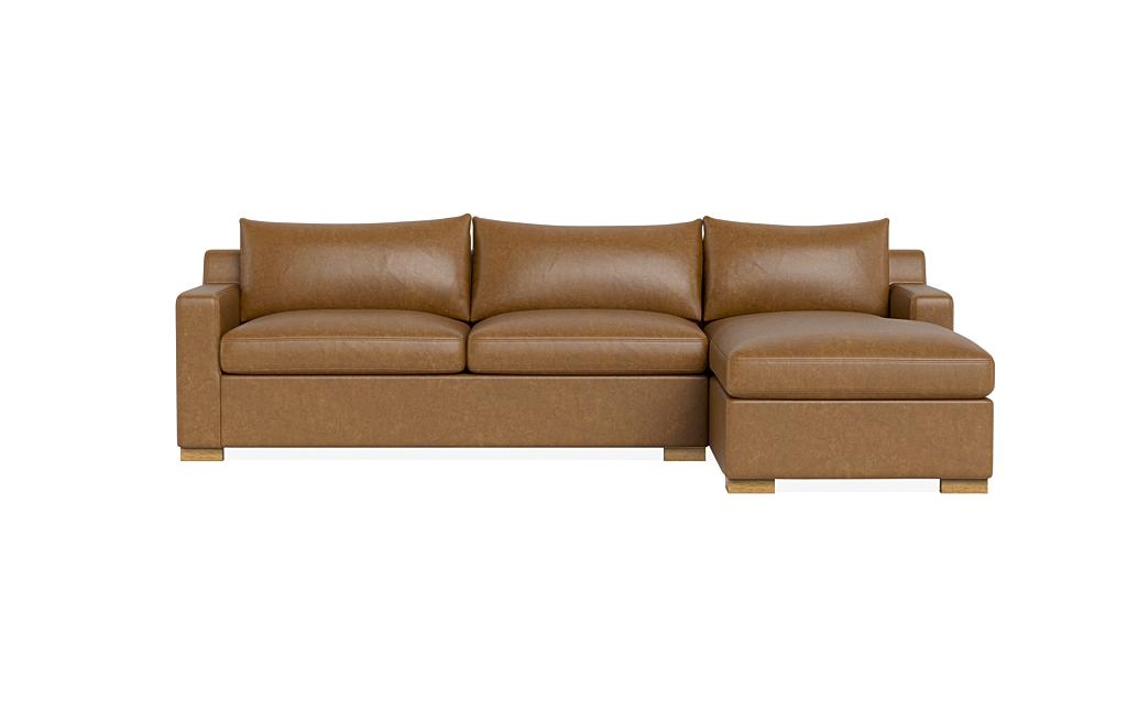 Sloan Leather Sleeper Right Chaise Sectional - Image 0