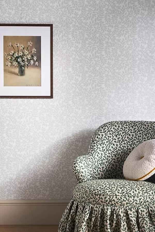 Lindlöv Light Leafy Vines Floral Wallpaper - Image 0