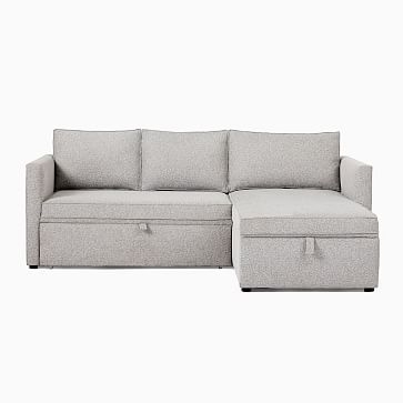 Harris Set 43: RA Pop-Up Sleeper, LA Pop-Up Storage Chaise, Poly, Twill, Sand, Concealed Supports - Image 2