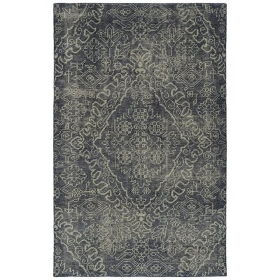 Knotted Earth Collection Charcoal  8' X 10' Rectangle Area Rug - Image 0