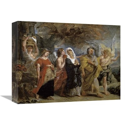 'Copy After "The Flight of Lot" By Rubens' by Eugene Delacroix Print on Canvas - Image 0