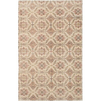 One-of-a-Kind Vincente Hand-Knotted Ivory 5'6" x 8'6" Wool Area Rug - Image 0