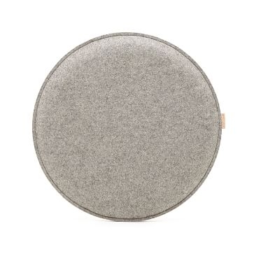 Zabuton Seat Pad, Round, Charcoal - Image 1