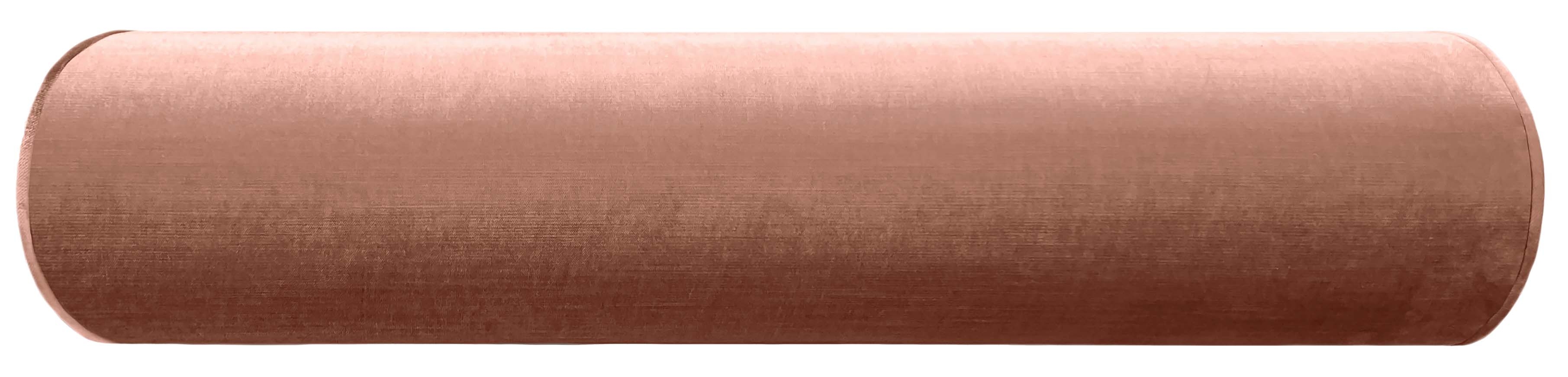 THE BOLSTER :: FAUX SILK VELVET // ROSE GOLD - QUEEN // 9" X 36" - Image 2