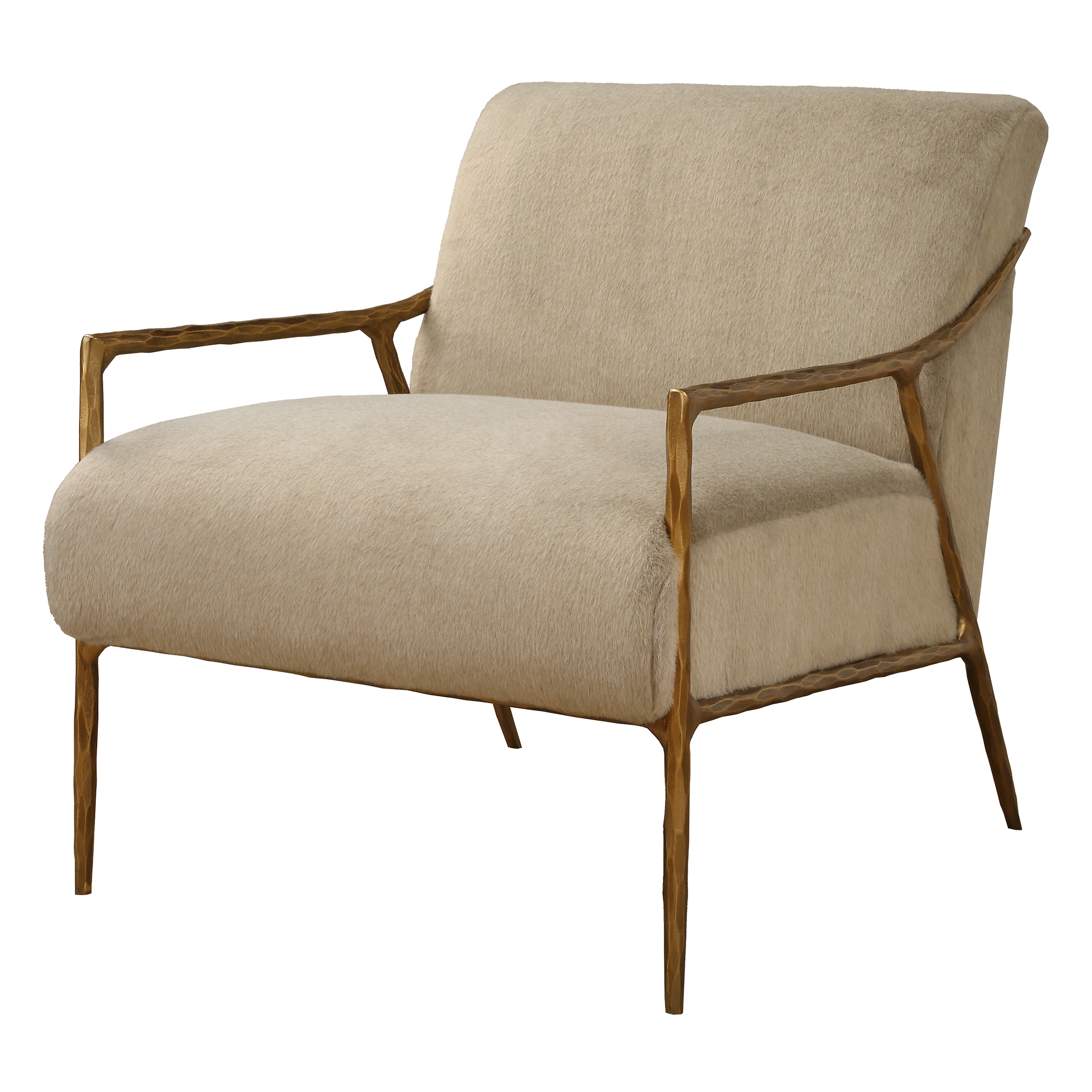 Kashmir Aged Gold Accent Chair - Image 3