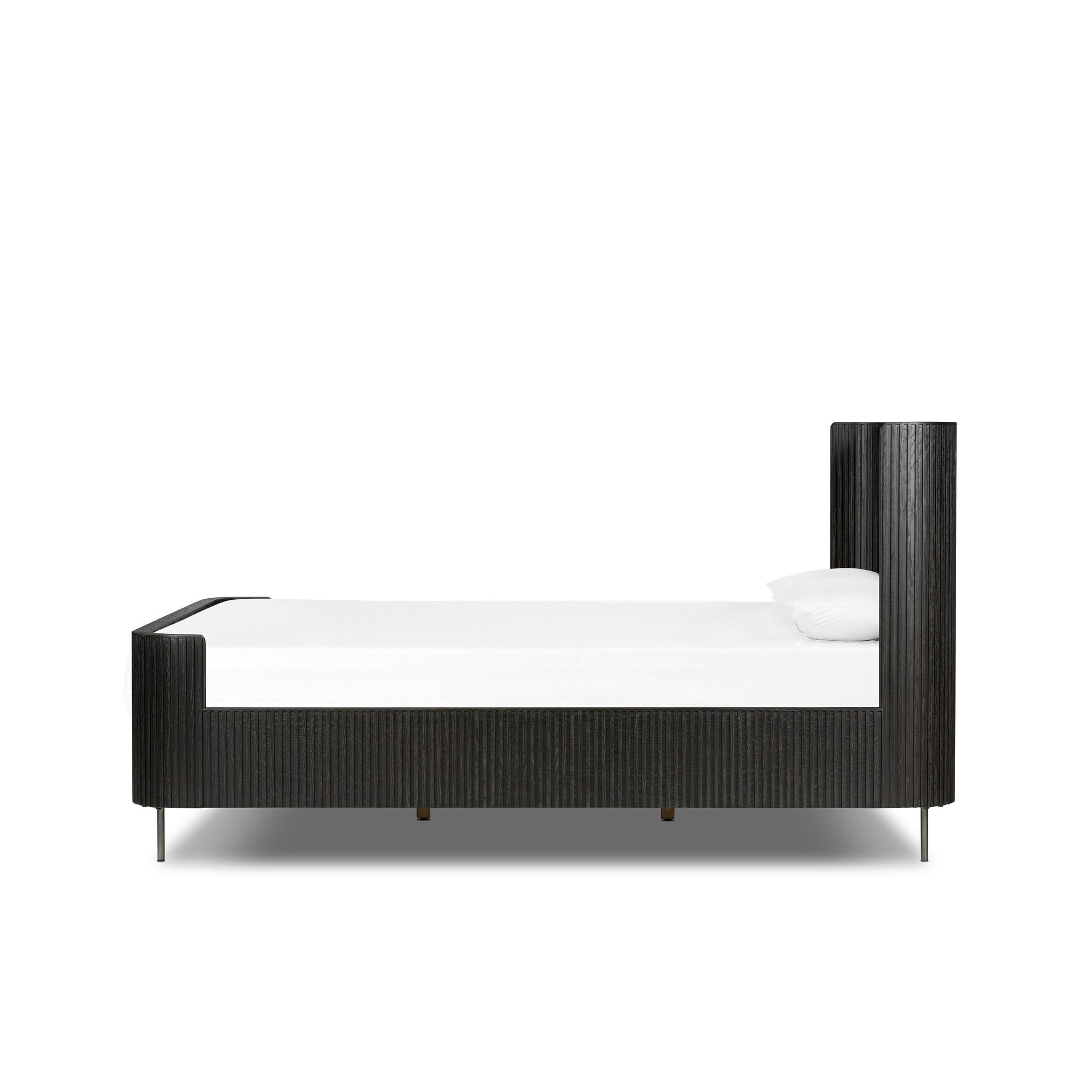 Fletcher Bed - Distressed Black Oak - Image 3