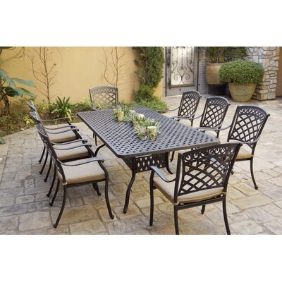 Catlin 9 Piece Dining Set with Cushions - Image 0