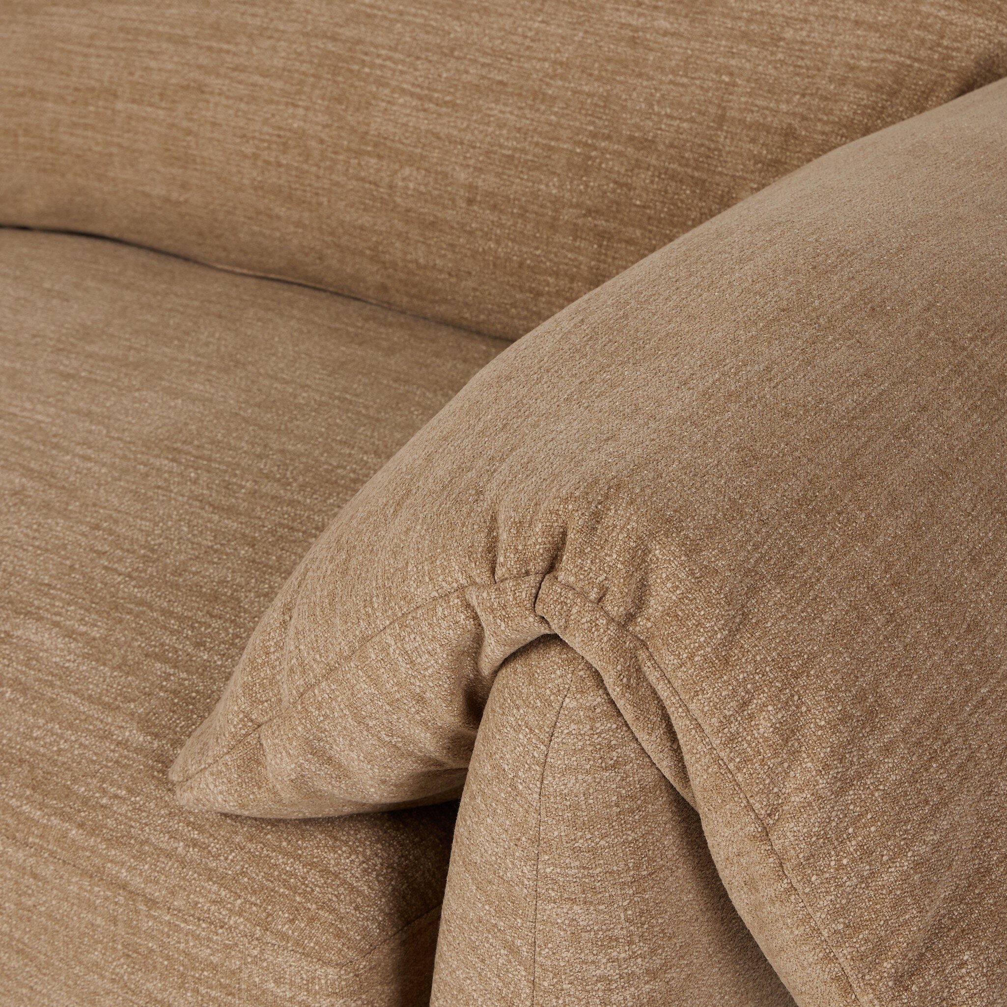 Marcel Sofa-102" - Laken Taupe - Image 6