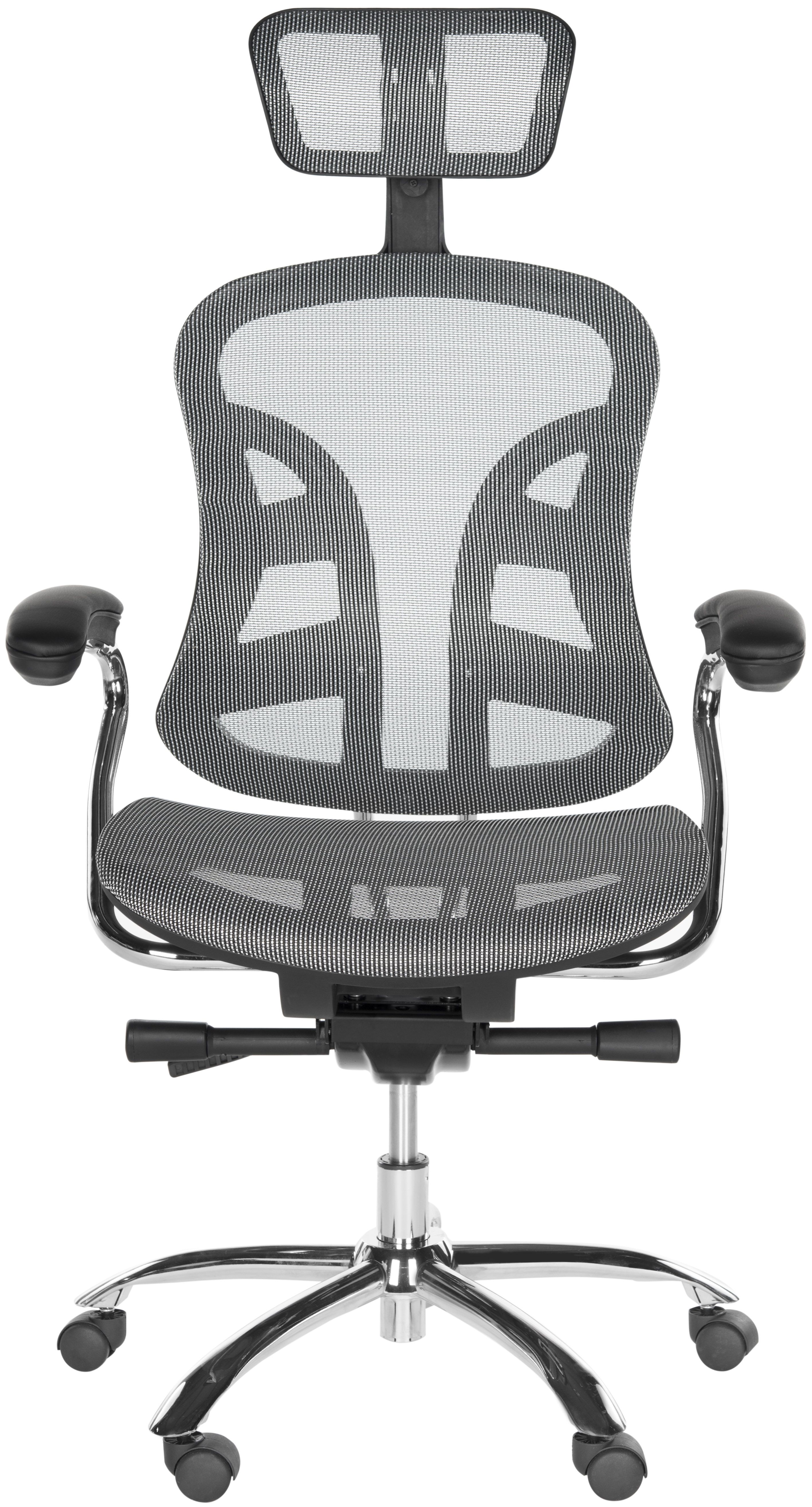 Jarlan Desk Chair - Grey/Silver - Safavieh - Image 0