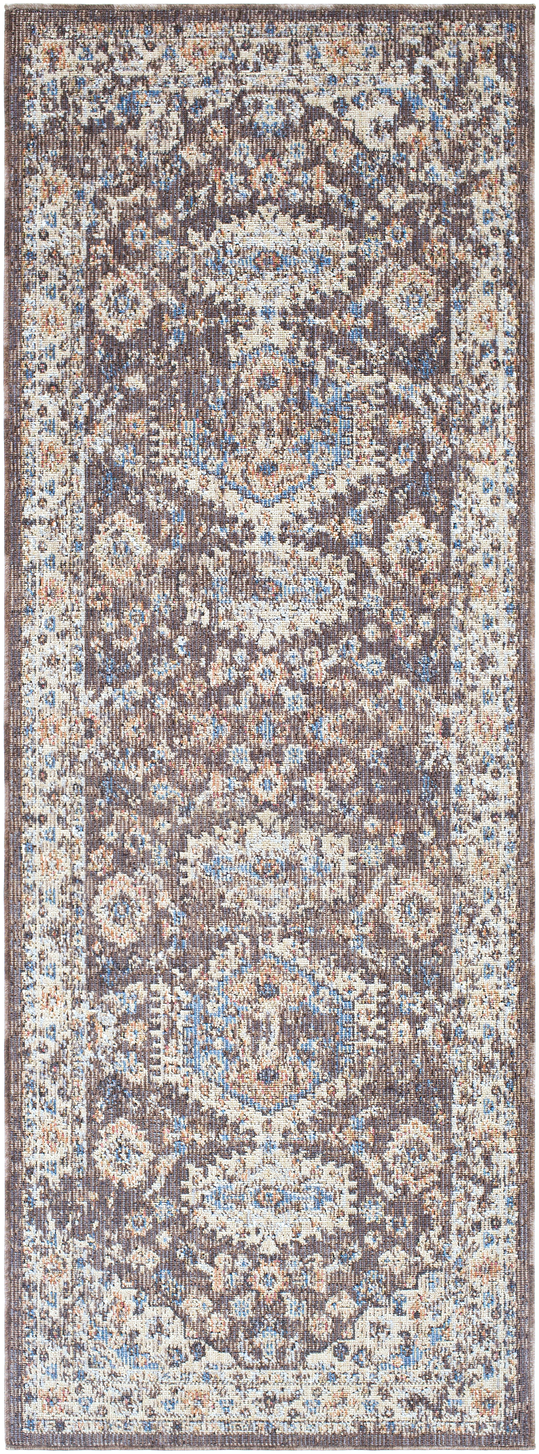 Daytona Beach Brown Outdoor 2'7" x 7'3" Machine Woven Rug - Image 0