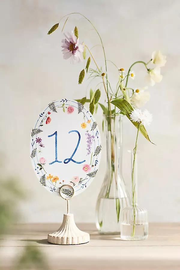 Botanical Table Numbers, Set of 20 - Image 0